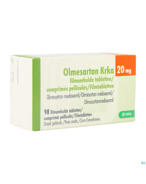 Olmesartan krka 20mg comp pell  98 x 20mg