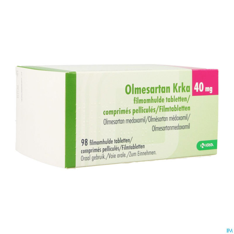 Olmesartan krka 40mg comp pell  98 x 40mg