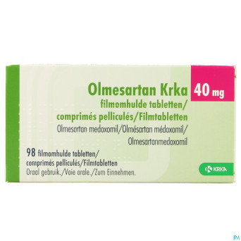 Olmesartan krka 40mg comp pell  98 x 40mg