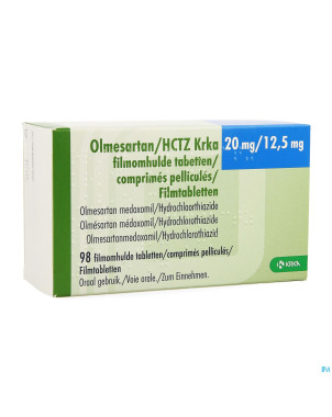 Olmesartan hctz krka 20/12,5mg comp pell  98
