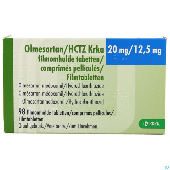 Olmesartan hctz krka 20/12,5mg comp pell  98