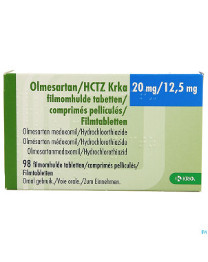 Olmesartan hctz krka 20/12,5mg comp pell  98