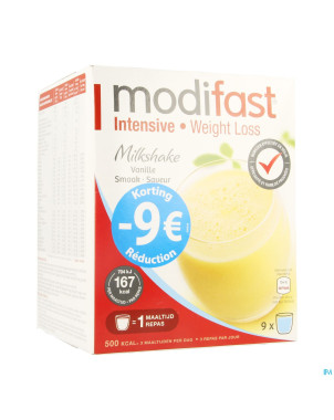 Modifast intensive milkshake vanille promo