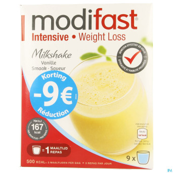 Modifast intensive milkshake vanille promo