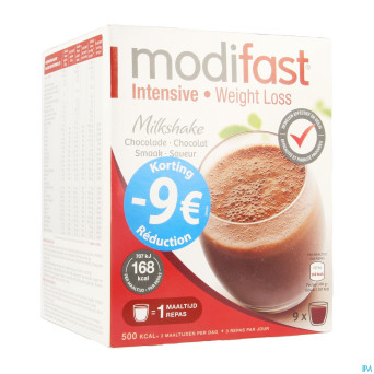 Modifast intensive milkshake chocolat promo
