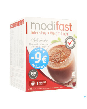 Modifast intensive milkshake chocolat promo
