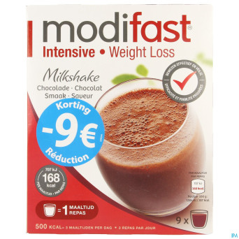 Modifast intensive milkshake chocolat promo