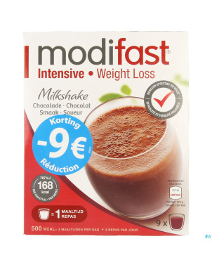 Modifast intensive milkshake chocolat promo