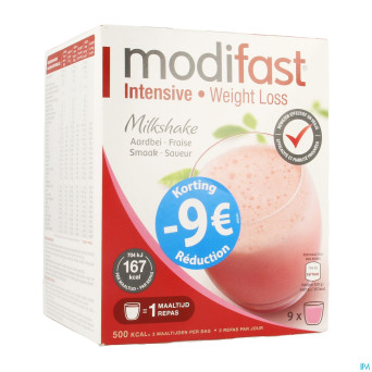 Modifast intensive milkshake fraise promo