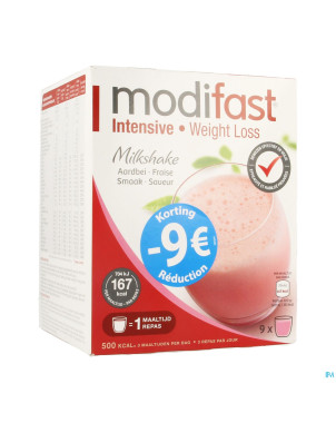Modifast intensive milkshake fraise promo