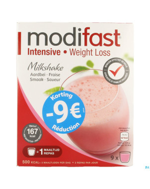 Modifast intensive milkshake fraise promo