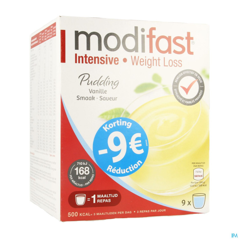 Modifast intensive pudding vanille promo