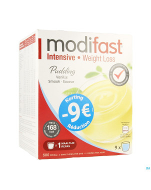 Modifast intensive pudding vanille promo