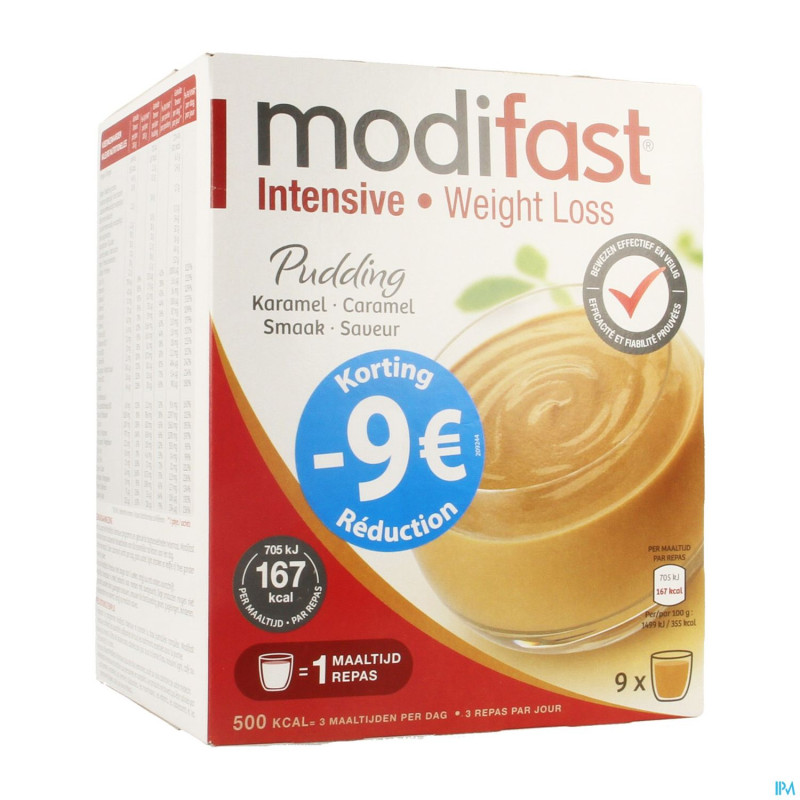 Modifast intensive pudding caramel promo