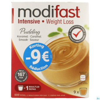 Modifast intensive pudding caramel promo
