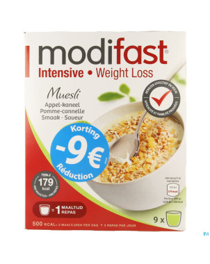 Modifast intensive muesli pomme-cannelle promo