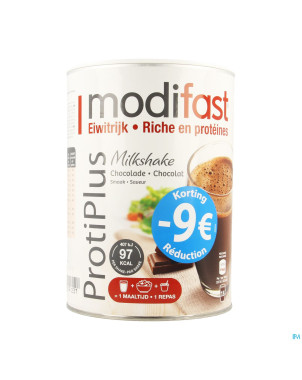 Modifast protiplus milkshake chocolat promo