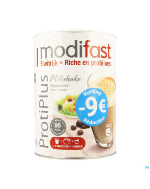 Modifast protiplus milkshake cappuccino promo