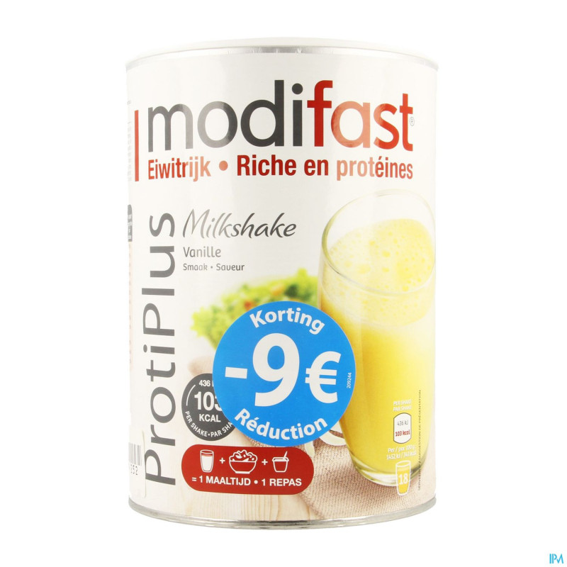 Modifast protiplus milkshake vanille promo