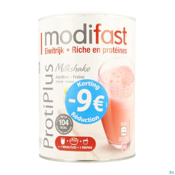Modifast protiplus milkshake fraise promo