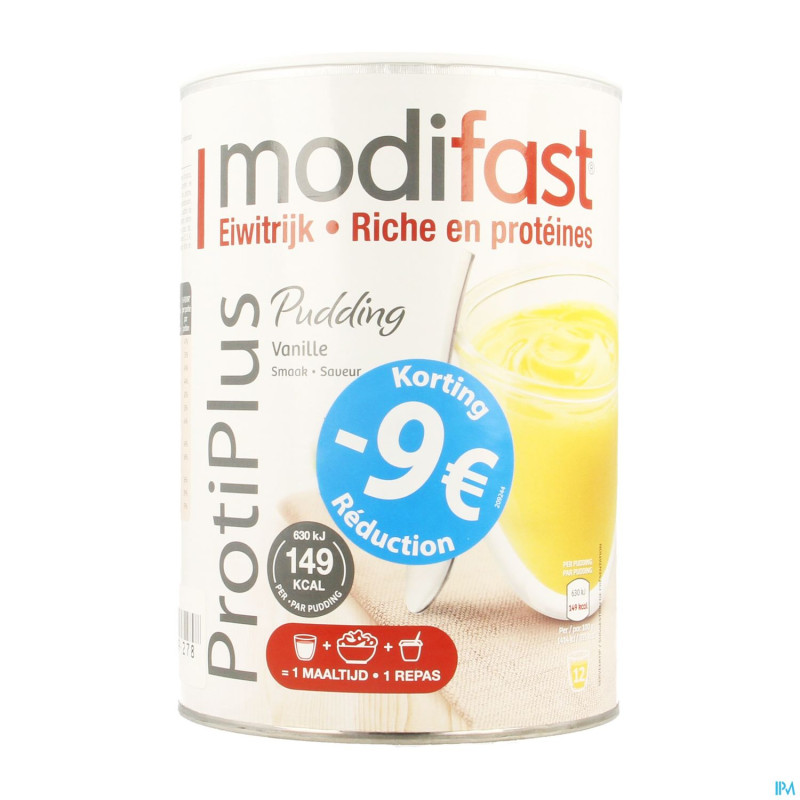 Modifast protiplus pudding vanille promo