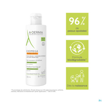 Aderma exomega control gel moussant emollient500ml