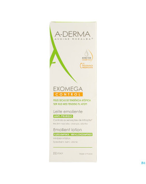 Aderma exomega control lait emollient   tube 200ml