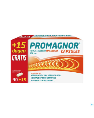 Promagnor 450mg caps 90 + 15 gratuit