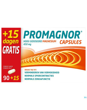 Promagnor 450mg caps 90 + 15 gratuit