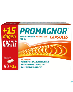 Promagnor 450mg caps 90 + 15 gratuit