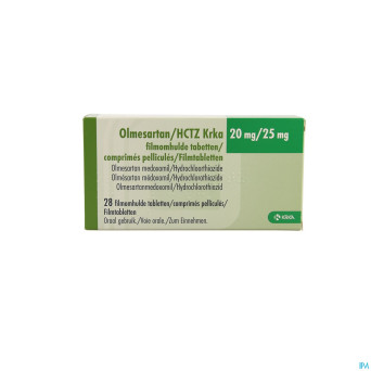 Olmesartan hctz krka 20/25,0mg comp pell  28