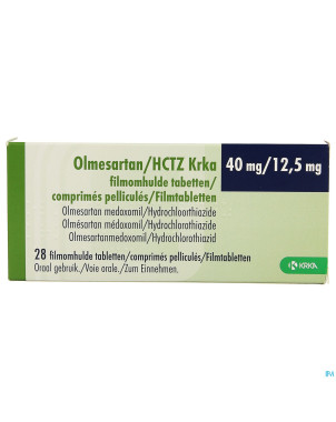 Olmesartan hctz krka 40/12,5mg comp pell  28