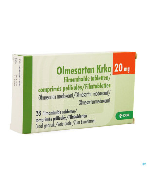 Olmesartan krka 20mg comp pell  28 x 20mg