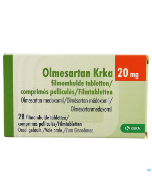 Olmesartan krka 20mg comp pell  28 x 20mg