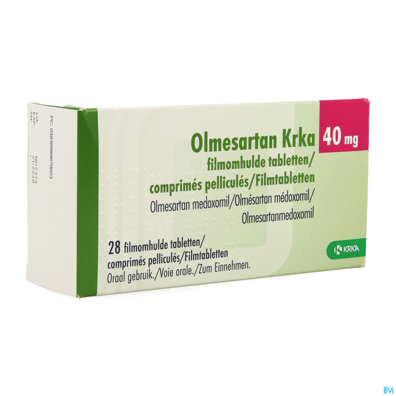 Olmesartan krka 40mg comp pell  28 x 40mg