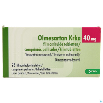 Olmesartan krka 40mg comp pell  28 x 40mg