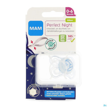 Mam sucette perfect night 0-6m fils
