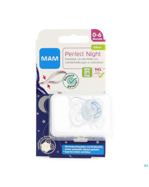 Mam sucette perfect night 0-6m fils