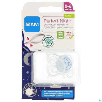 Mam sucette perfect night 0-6m fils