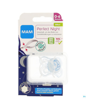 Mam sucette perfect night 0-6m fils