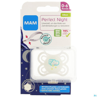 Mam sucette perfect night 0-6m unisexe