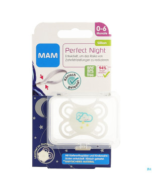 Mam sucette perfect night 0-6m unisexe