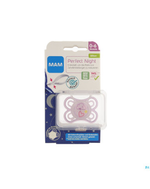 Mam sucette perfect night 0-6m fille