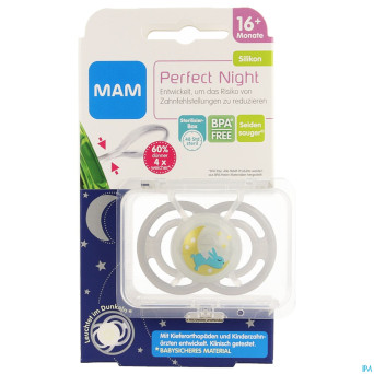 Mam sucette perfect night +16m unisexe