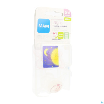 Mam sucette night 0-6m fille