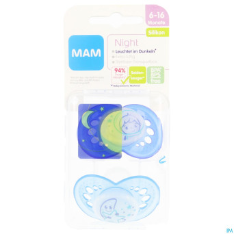 Mam sucette night +6m fils