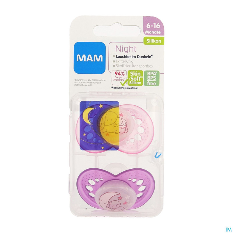 Mam sucette night +6m fille