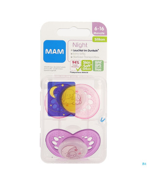 Mam sucette night +6m fille