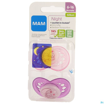 Mam sucette night +6m fille