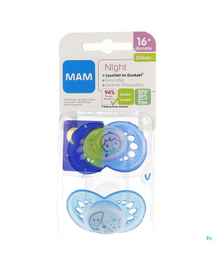 Mam sucette night +16m fils